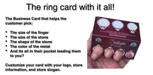 Load image into Gallery viewer, Business Card Ring Sizer (800 Cards)